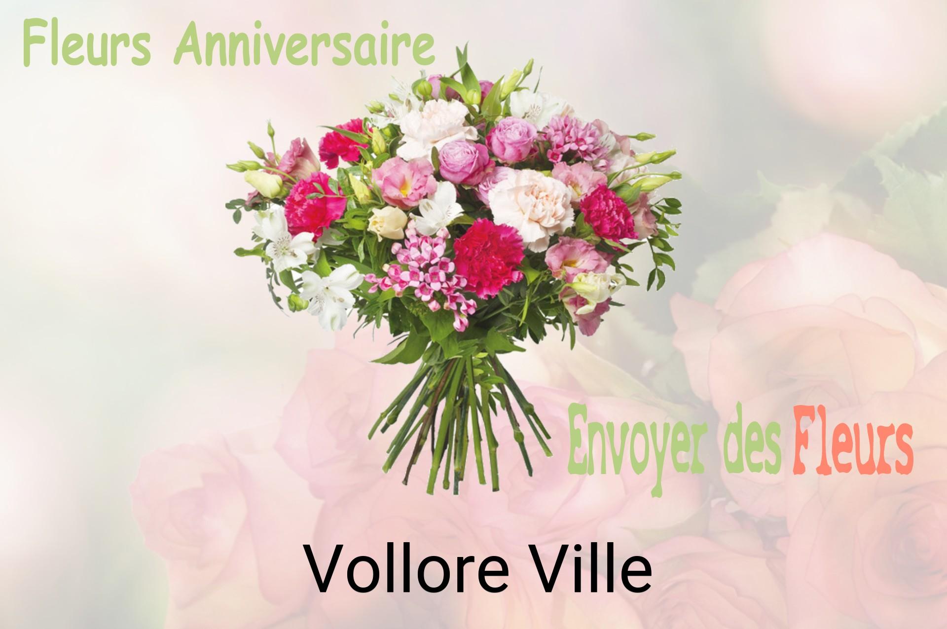 Bouquet de fleurs d’anniversaire livré à Vollore-Ville