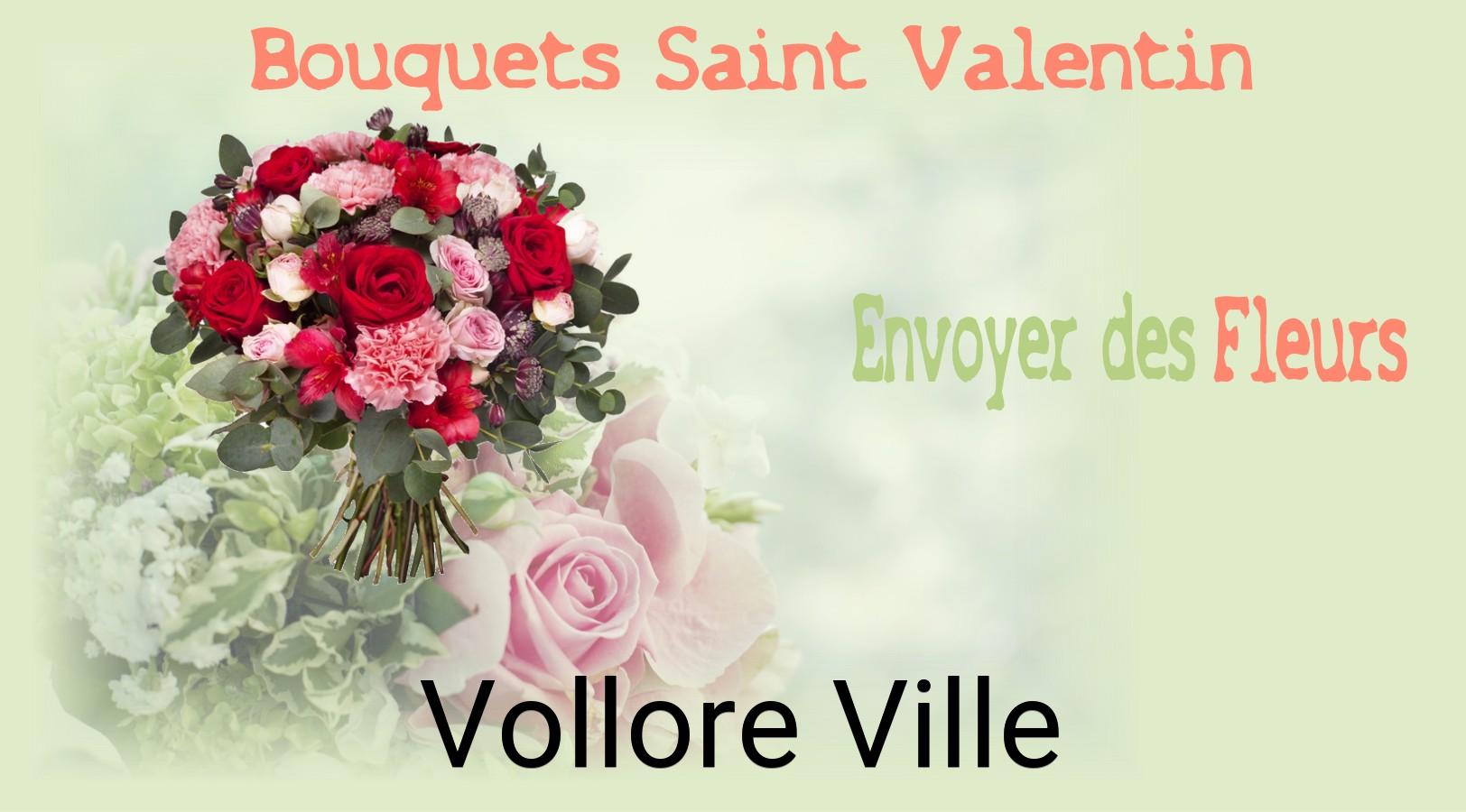 Roses de Saint-Valentin livrées à Vollore-Ville
